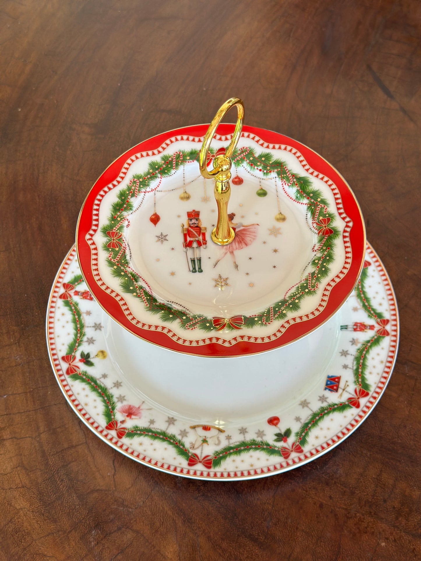 NA-DE-144 Bandeja 2 Pisos Navidad
