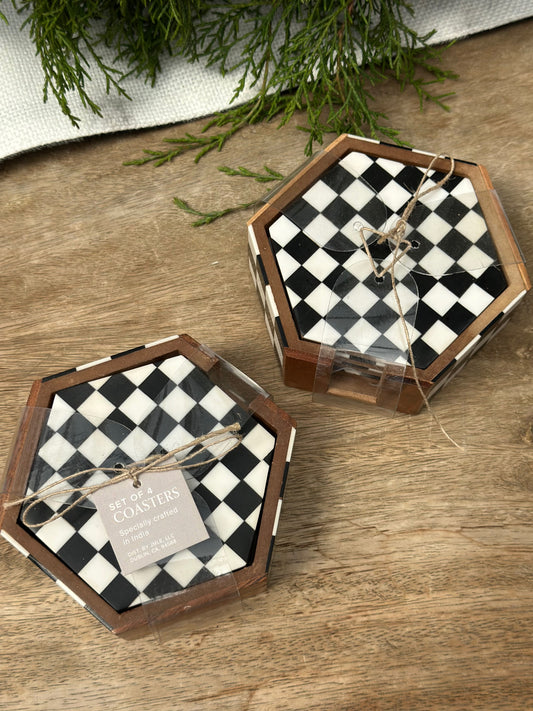 NA-DE-148 Porta Vaso a Cuadros. Set x 8