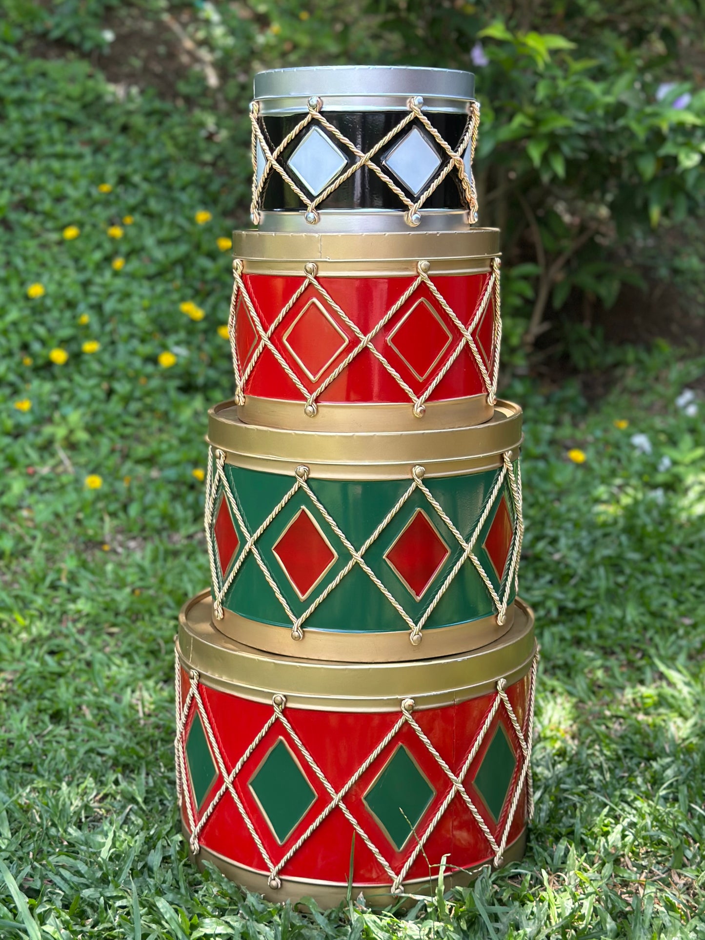 NA-DE-162 Tambores Navidad. Set x 4