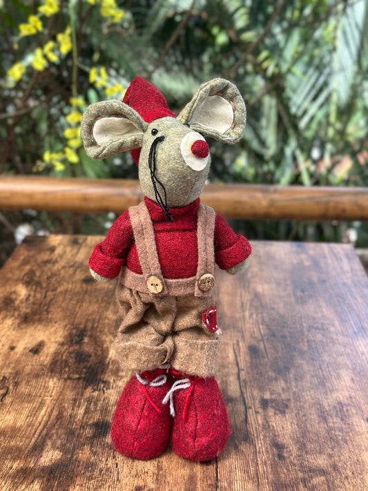 NA-DE-181 Muñeco Ratón Parado Navidad