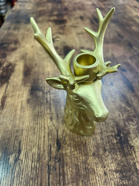 NA-DE-191  Candelabro Reno Dorado.