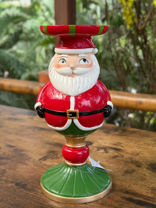 NA-DE-218 Candelabro Papa Noel Barrigón. Set x 2