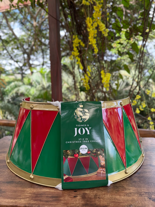 NA-DE-228 Pie de Árbol Navidad  Rojo y Verde