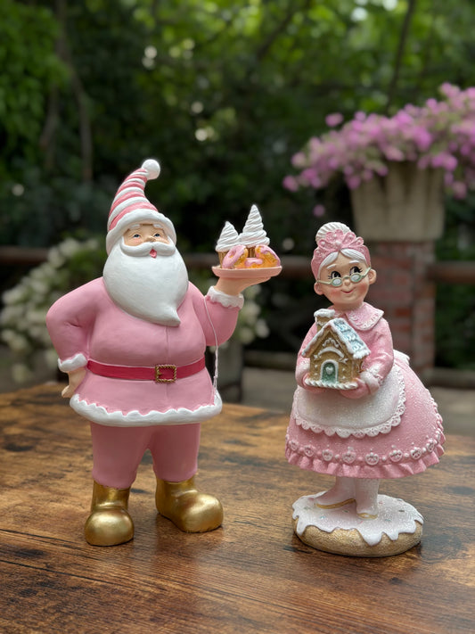 NA-DE-230 Pareja de Abuelos Tono Pastel Navidad