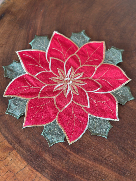 NA-IN-002 Individual Flor Navidad. Set x 8