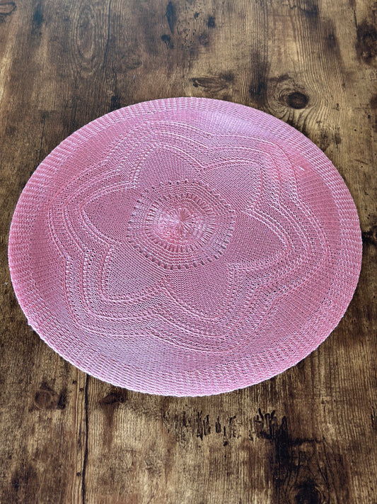 NA-IN-003 Individual Flor Rosada. Set x 8