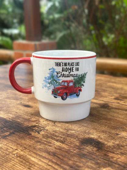 NA-JT-006 Pocillo Carro Rojo Navidad. Set x 3