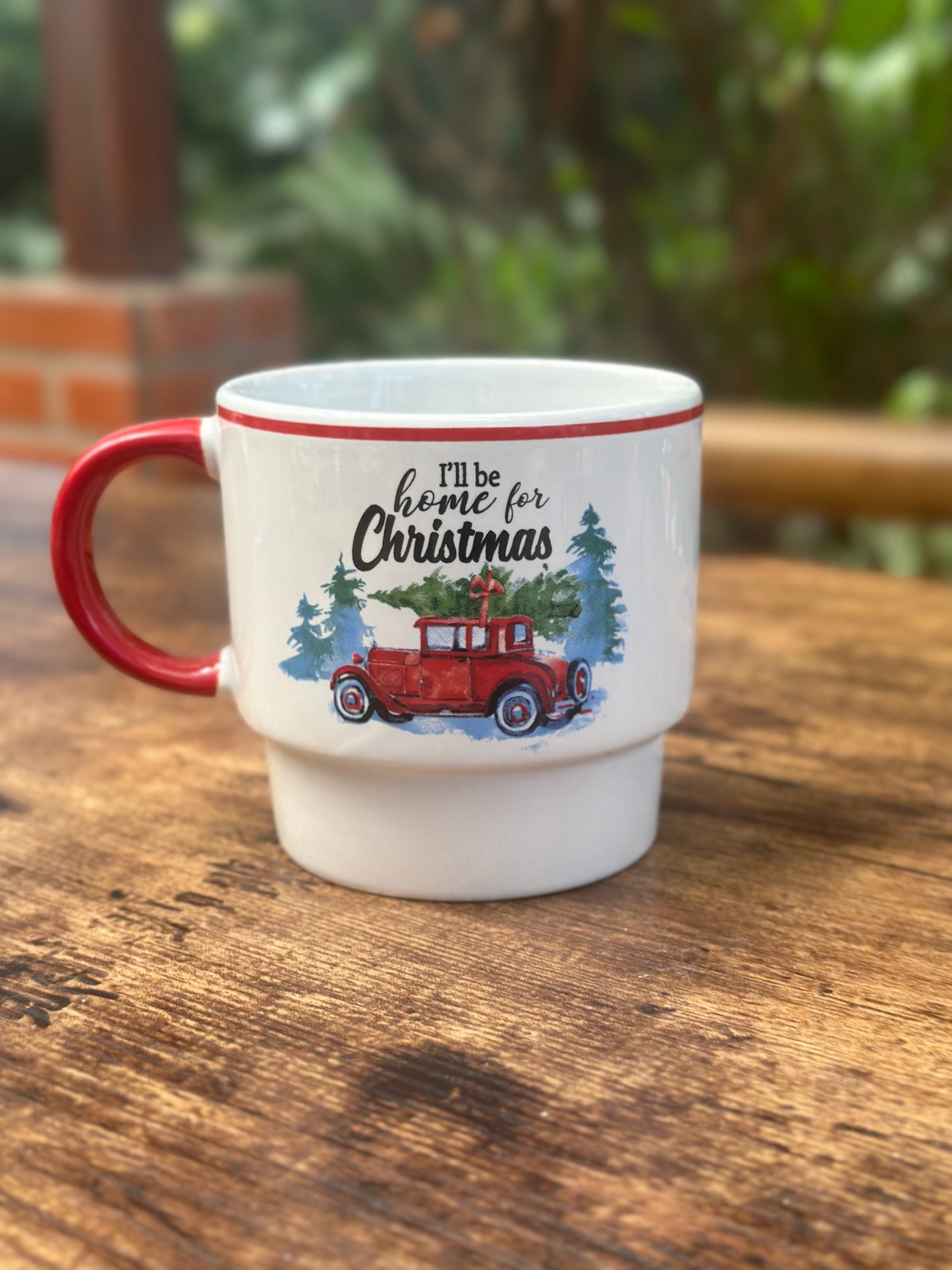 NA-JT-006 Pocillo Carro Rojo Navidad. Set x 3