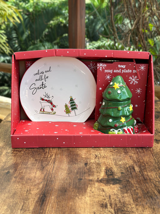 NA-JT-008 Set Cookies para Santa MUG & Plato