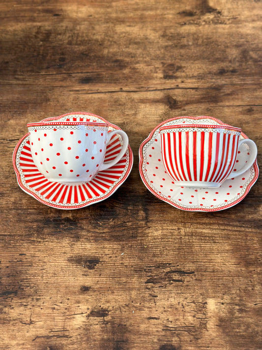 NA-JT-016 Juego de Te Payaso, Taza & Plato x 6 Puestos