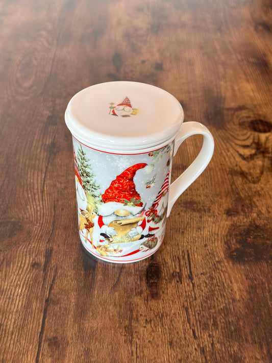 NA-JT-018 Pocillo Gnomo para Hacer Infusión Navidad