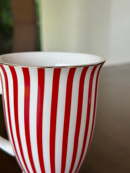 NA-JT-020 Pocillo Rayas Surtido Navidad. Set x 8