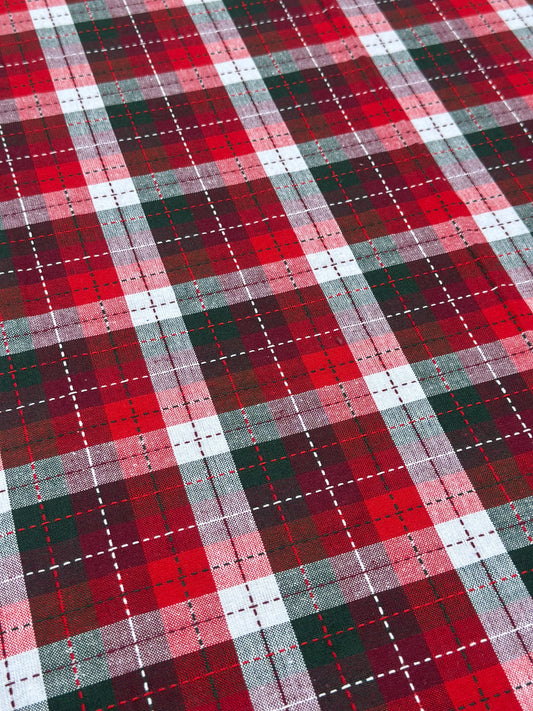 NA-MA-007 Mantel Búfalo líneas punteadas Navidad