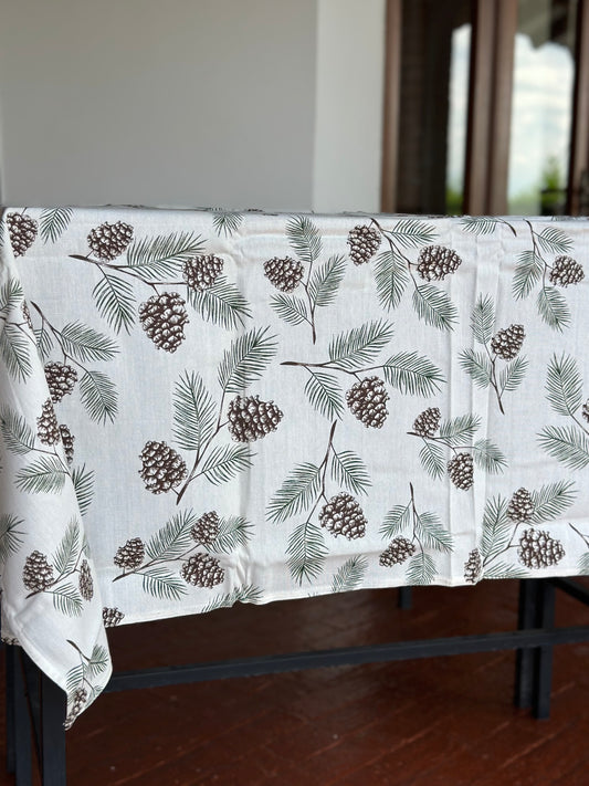 NA-MA-016 Mantel Blanco con Piñón