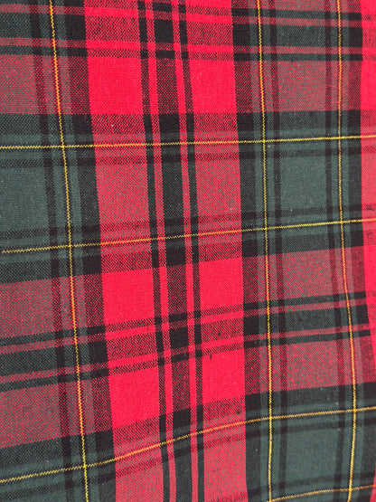 NA-MA-018 Mantel Búfalo  Verde, Dorado & Rojo Navidad