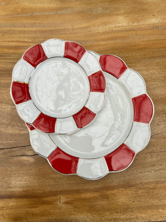 NA-PL-018 Platos Circo Grueso Set x 2. 6 Puestos Navidad