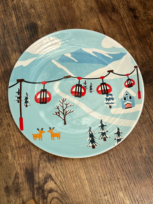 NA-PL-047 Plato Mediano Teleférico x 8