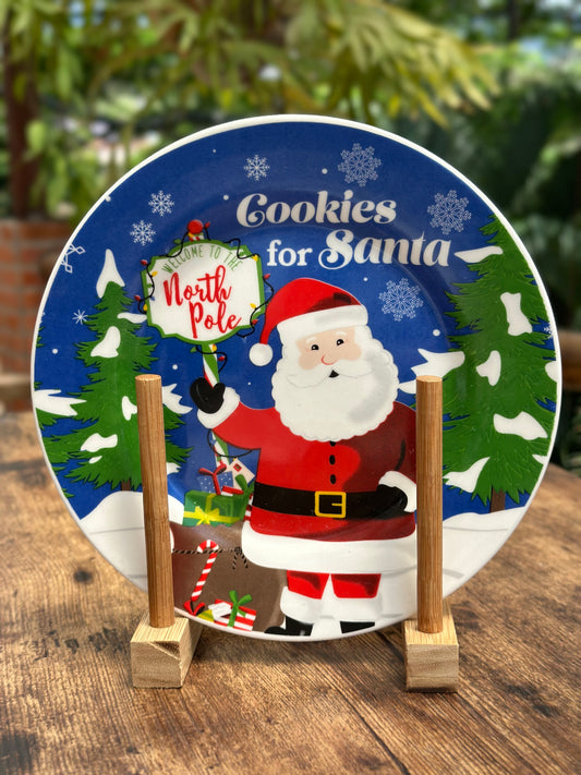 NA-PL-048 Plato Postero Papa Noel x 8