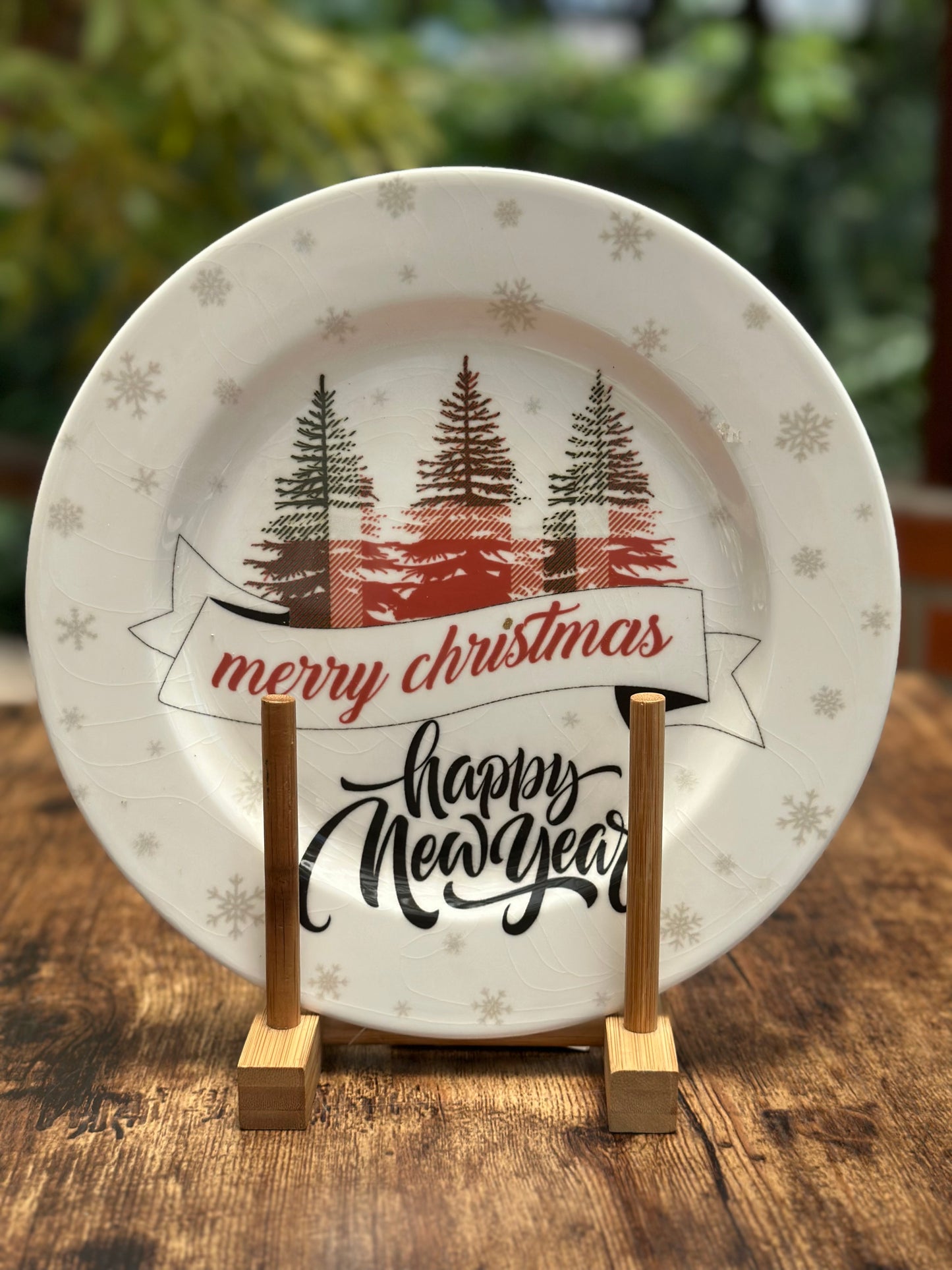 NA-PL-052 Plato Principal Mensaje Navidad x 6. Sutidos