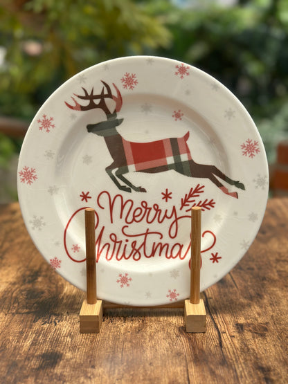 NA-PL-052 Plato Principal Mensaje Navidad x 6. Sutidos