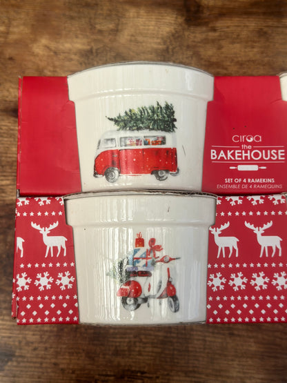 NA-PL-055 Mini Bowls Navidad. Set x 4