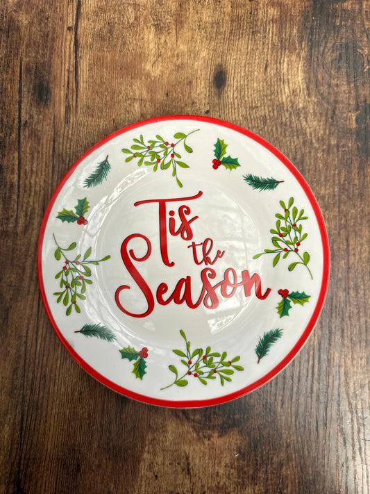 NA-PL-065 Plato Tis Season Navidad. Set x 3