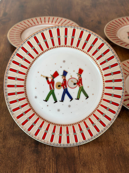 NA-PL-066 Platos Tren Navidad. Set x 4