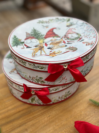 NA-PL-067 Platos Gnomos Navidad. Set x 4