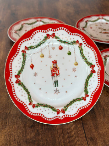 NA-PL-068 Platos Bailarina Navidad. Set x 4