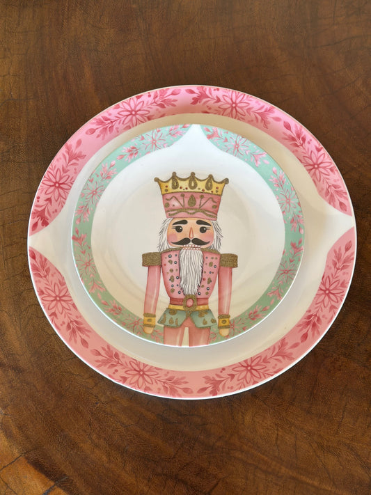 NA-PL-078A  Vajilla Cascanueces Pastel. Set x 2. 6 Puestos