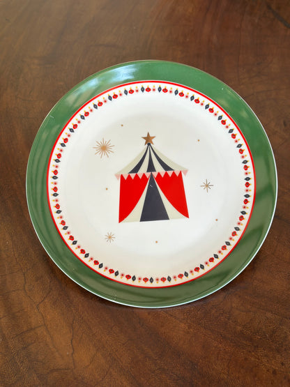 NA-PL-081  Vajilla Tambores & Circo. Set x 2. 8 Puestos