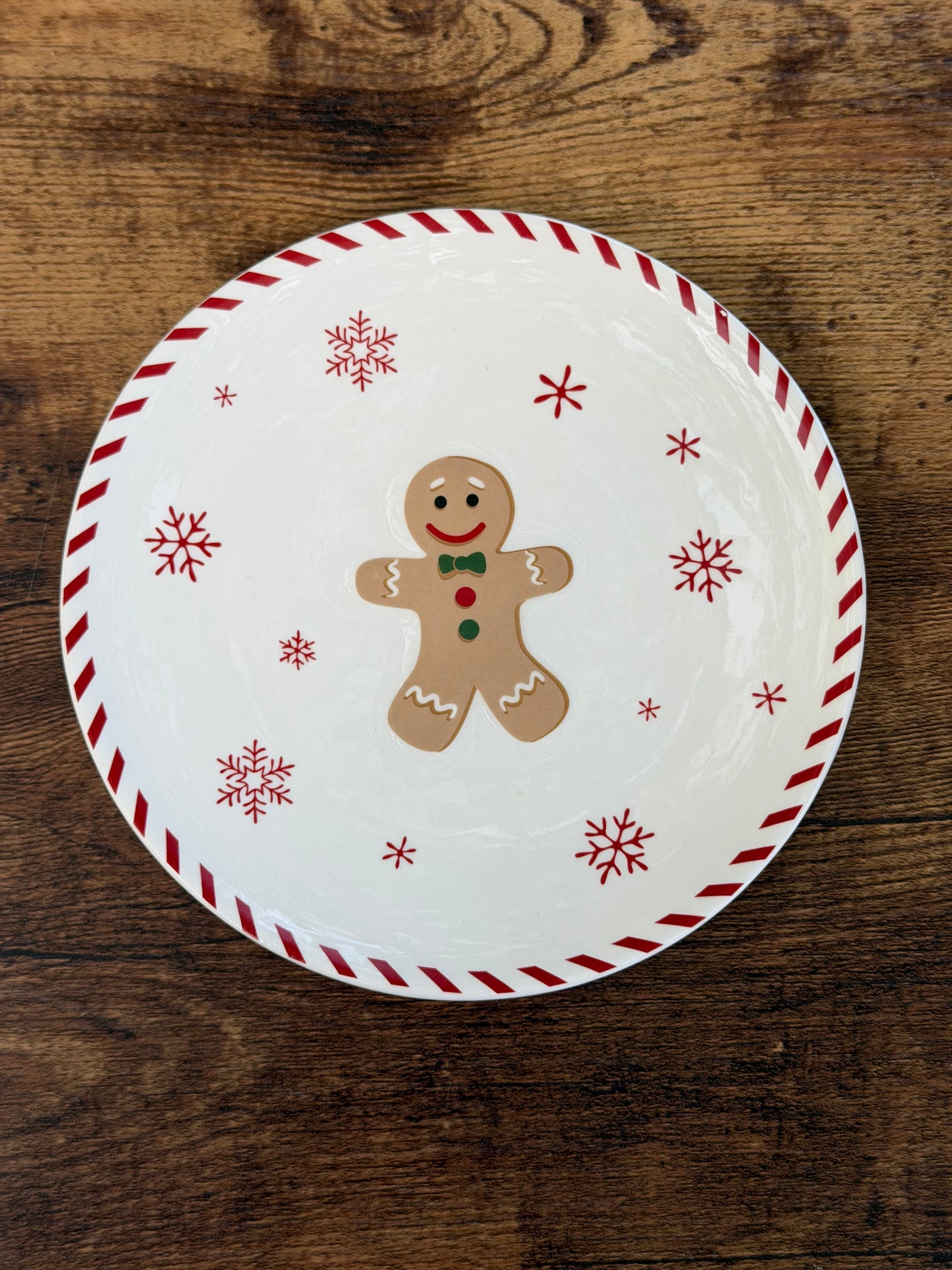 NA-PL-089 Plato Postrero Galleta de Jengibre en Medio. Set x 8