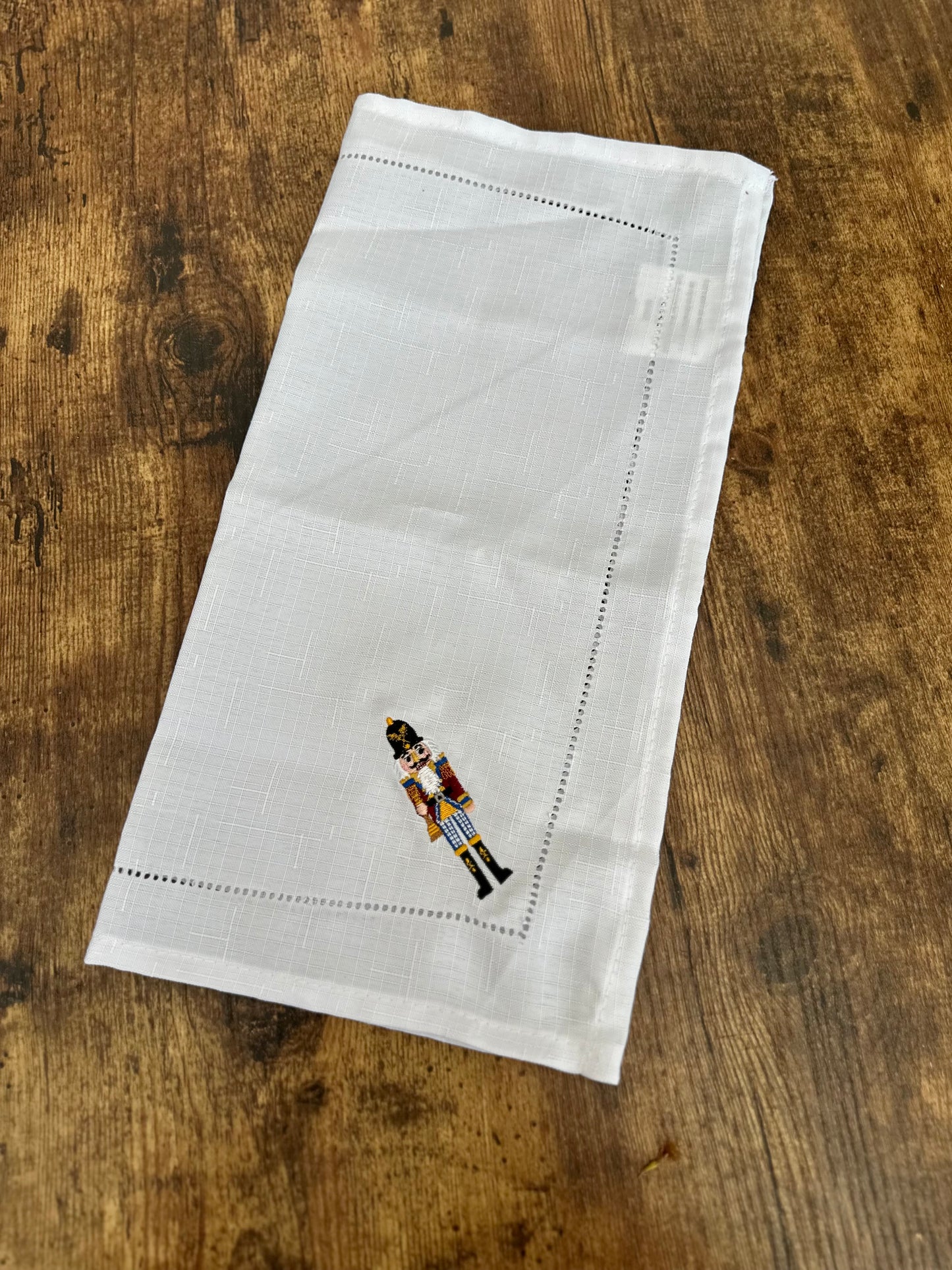 NA-SE-002 Servilletas Blancas Cascanueces Navidad X 4