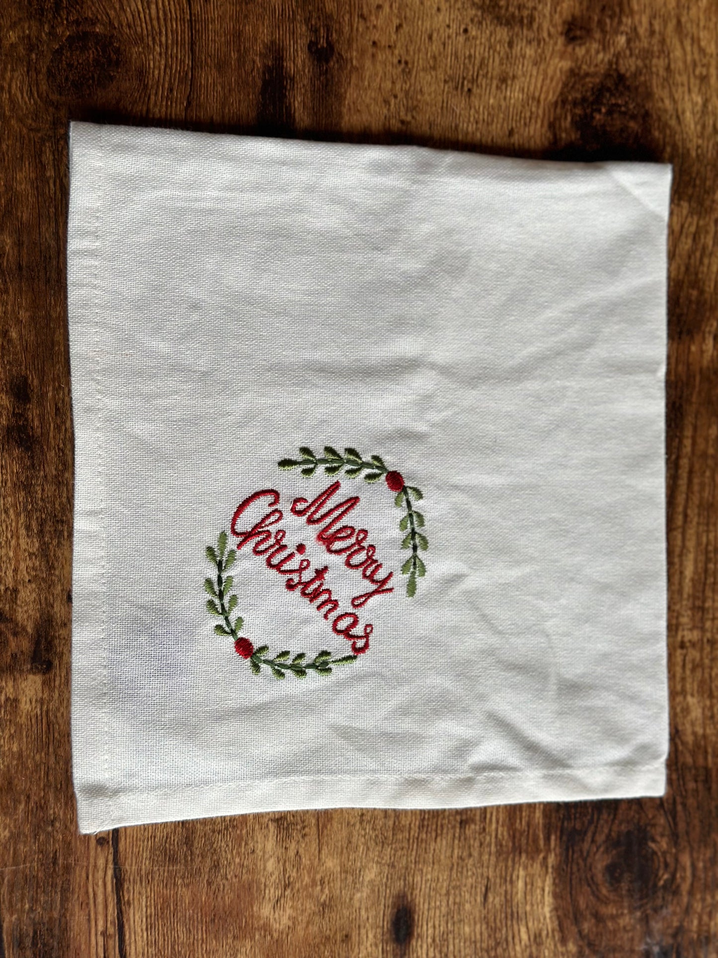 NA-SE-008 Servilletas Blancas Merry Christmas X 4