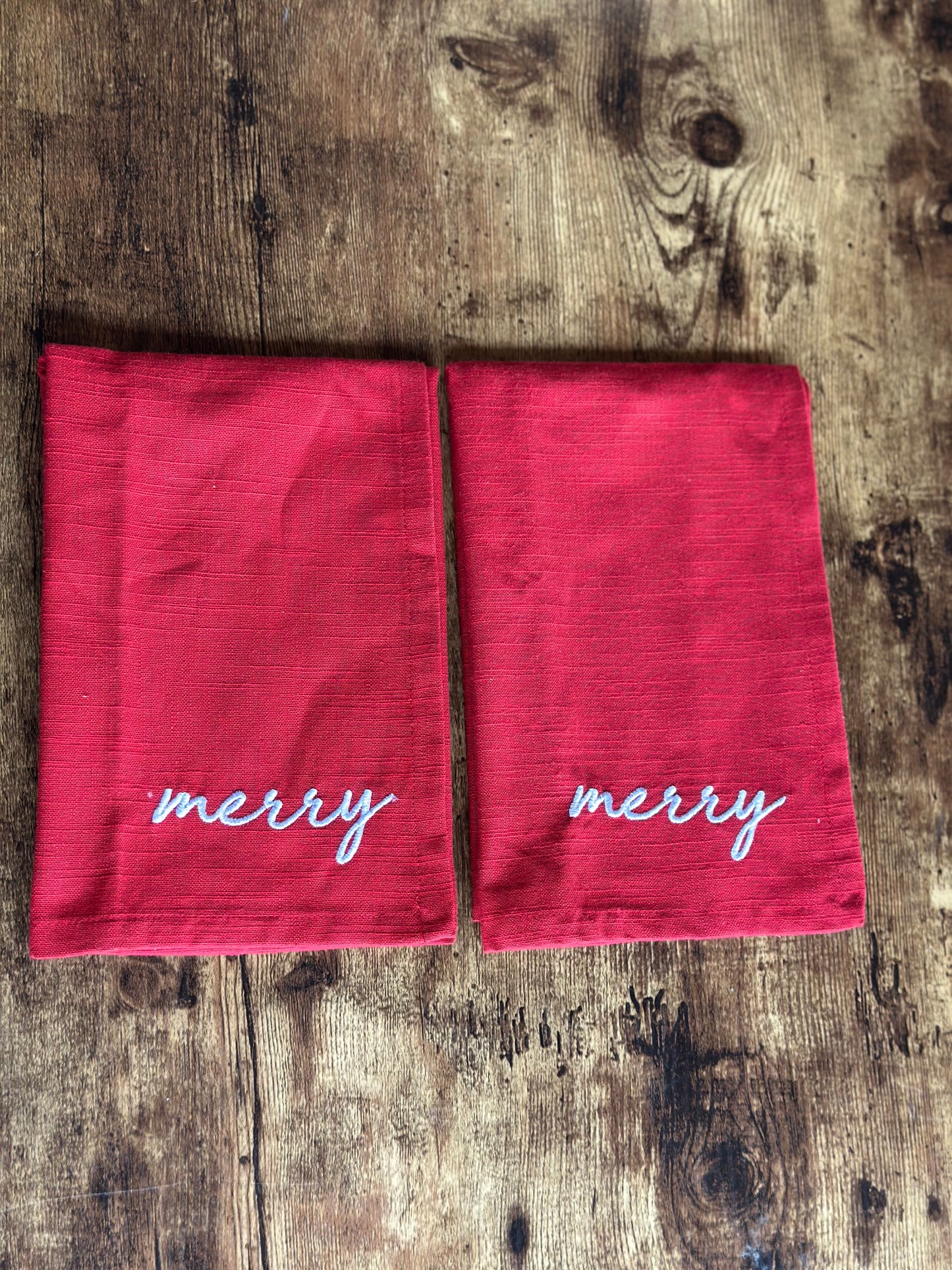 NA-SE-021 Servilletas Rojas Merry Navidad x 8