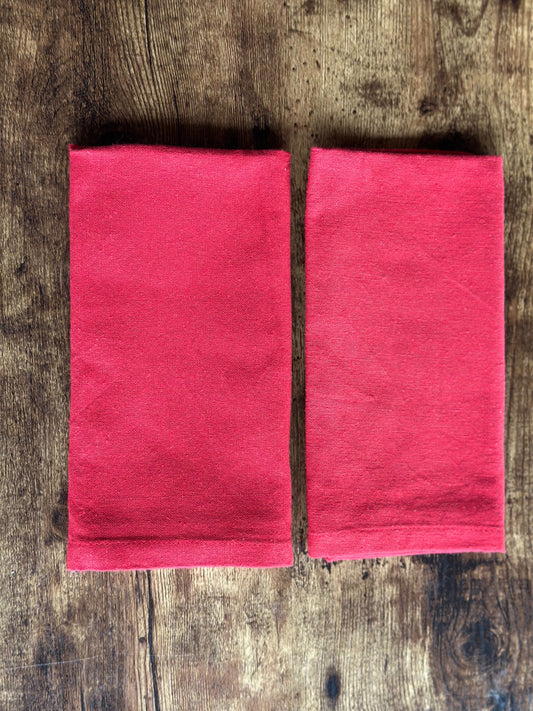 NA-SE-026 Servilletas Rojas Planas Navidad  x 8