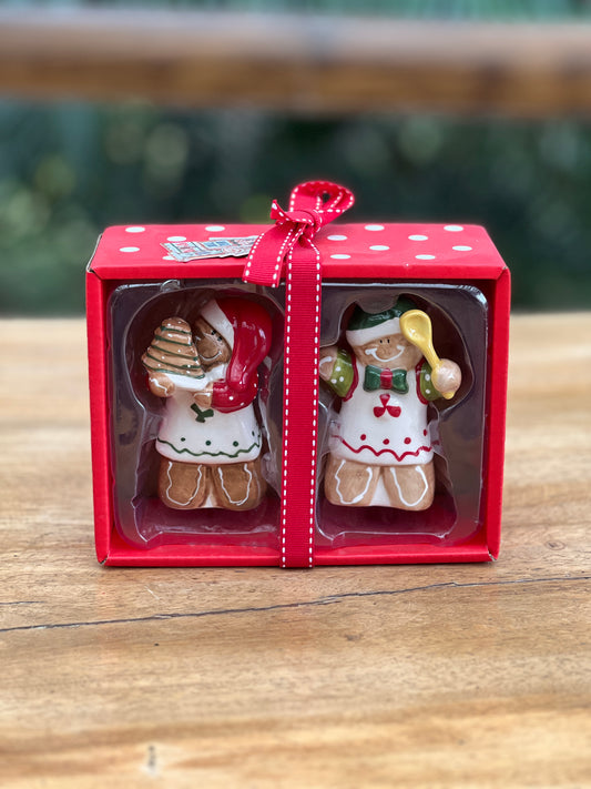 NA-SP-004 Salero / pimentero Caja Galletas Jengibre Navidad