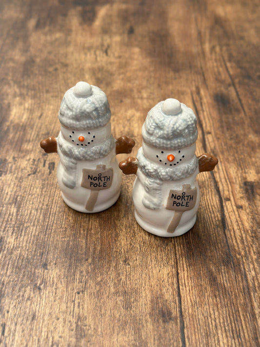 NA-SP-015 Salero/ Pimentero Muñecos de Nieve