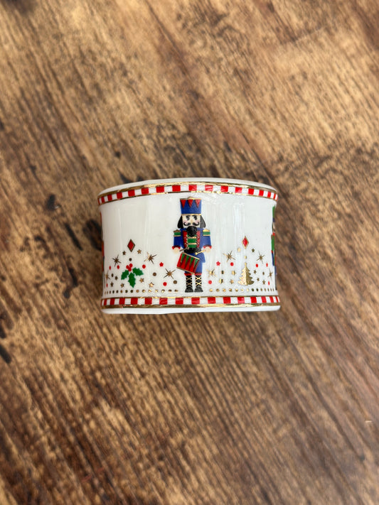 NA-SV-002 Servilletero Cascanueces Navidad Filo Rojo x 4