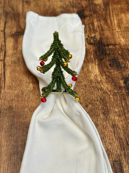 NA-SV-011 Servilletero Arbol de Navidad. Set x 8