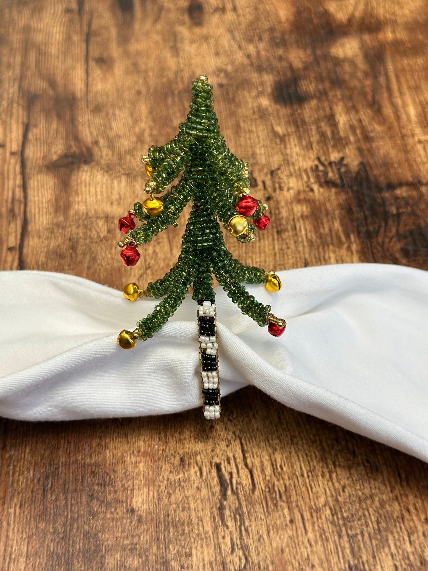 NA-SV-011 Servilletero Arbol de Navidad. Set x 8