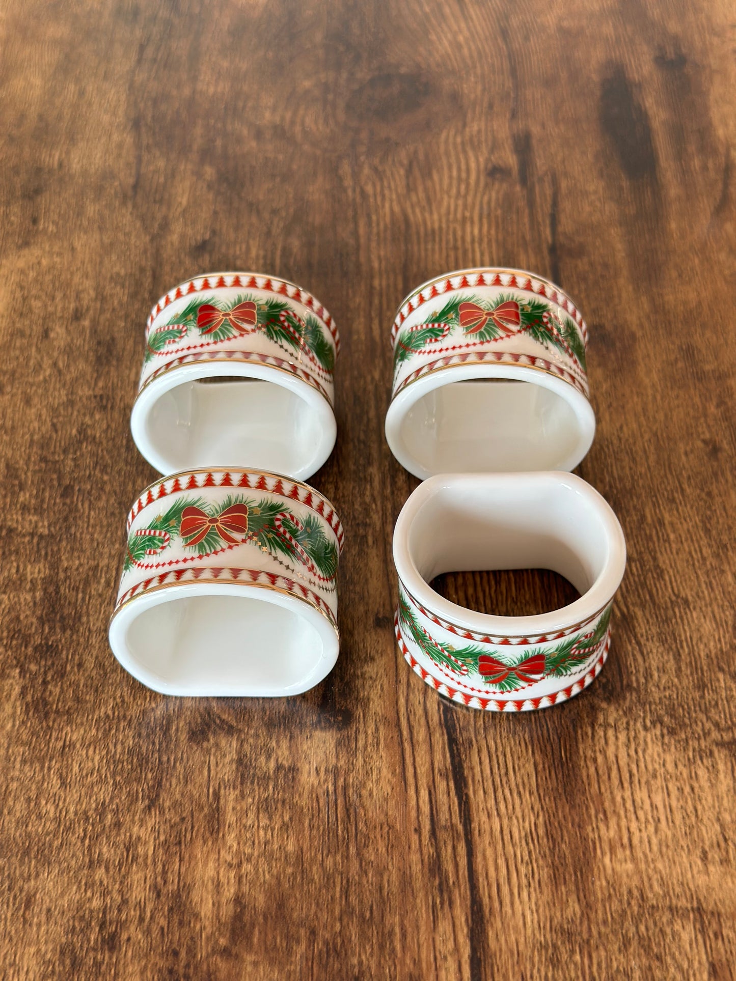 NA-SV-018 Servilleteros Moño Navidad. Set x 4