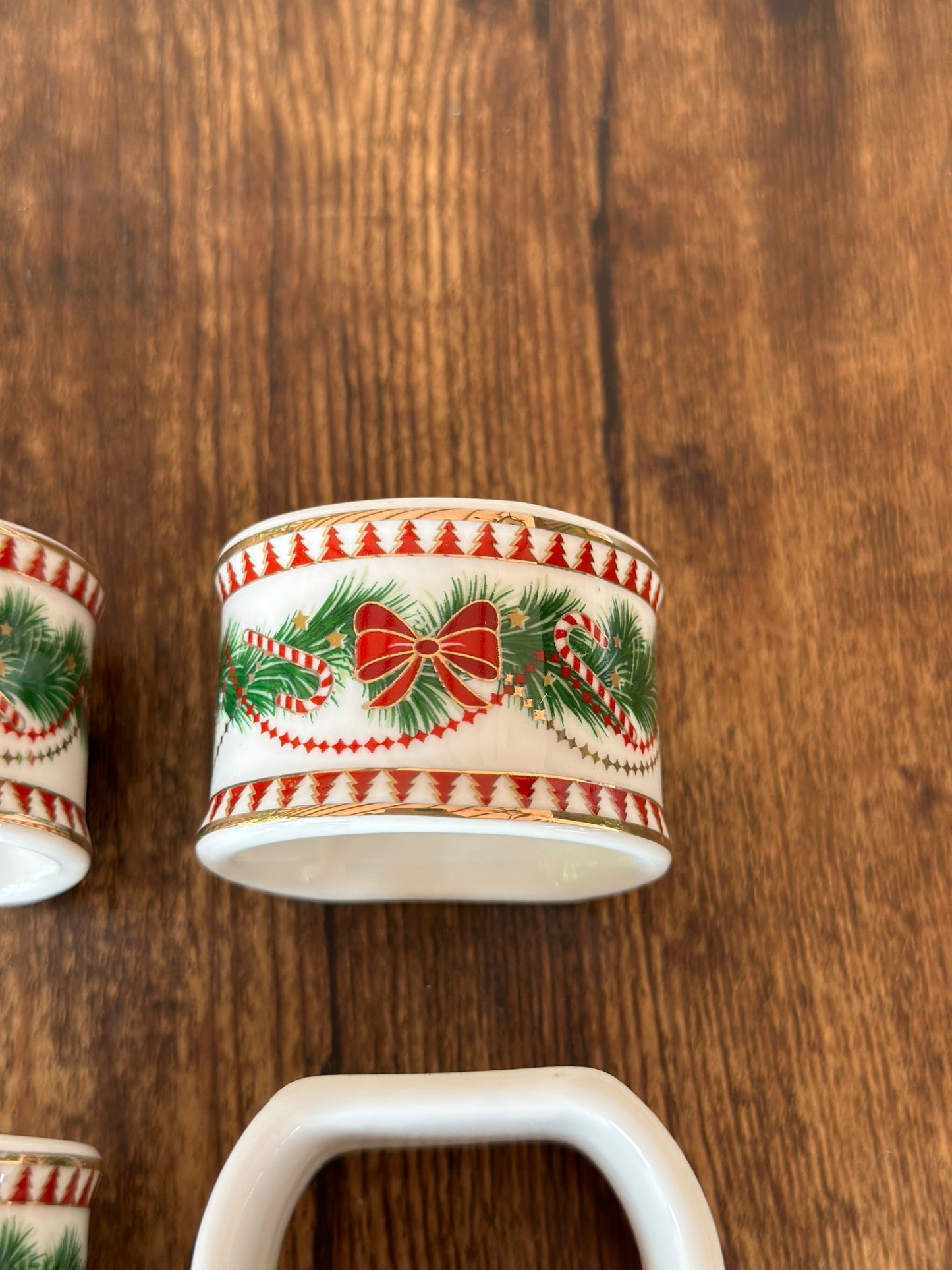 NA-SV-018 Servilleteros Moño Navidad. Set x 4