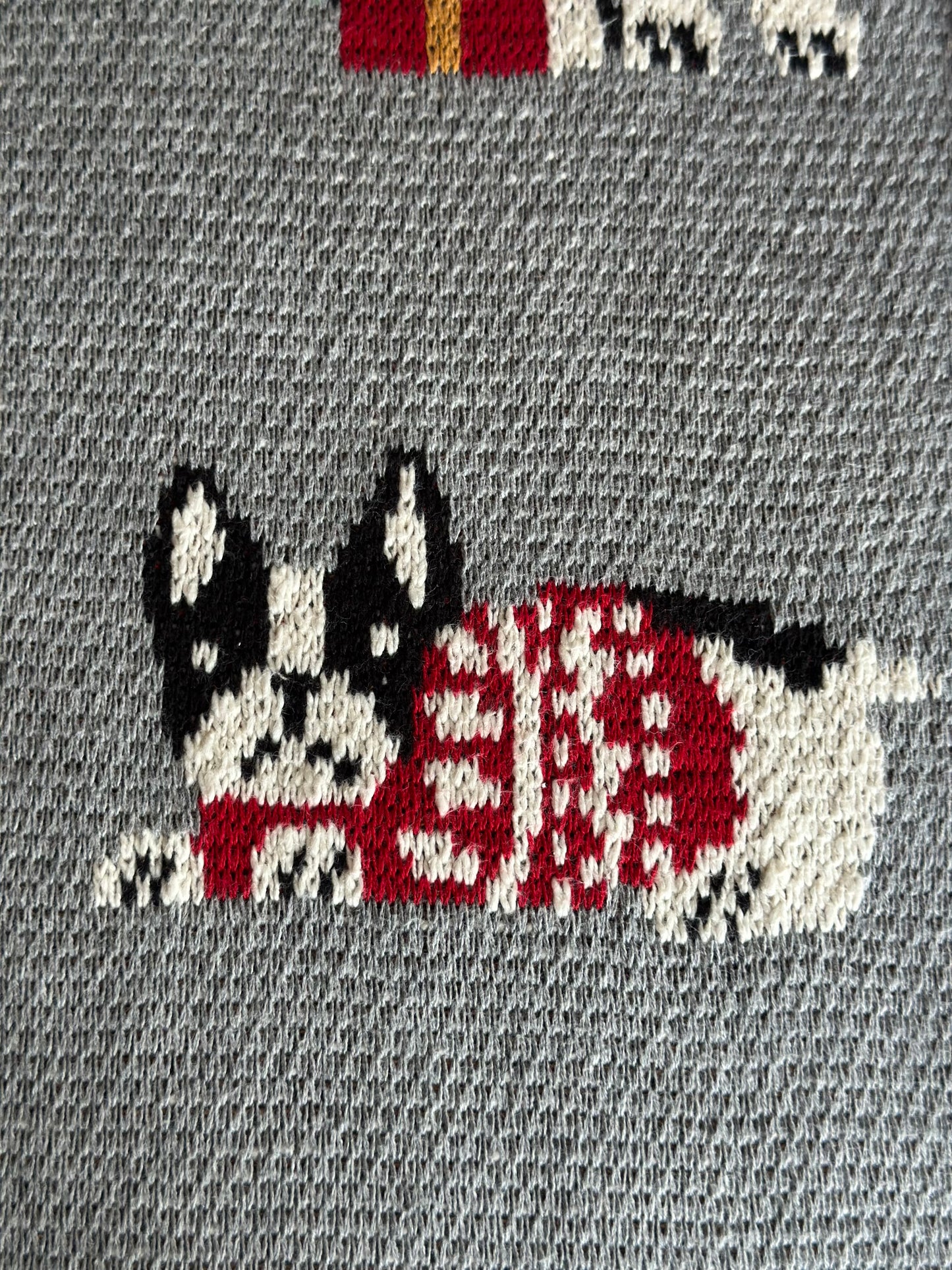 NA-TH-004 Throw Perros de Navidad, Doble faz