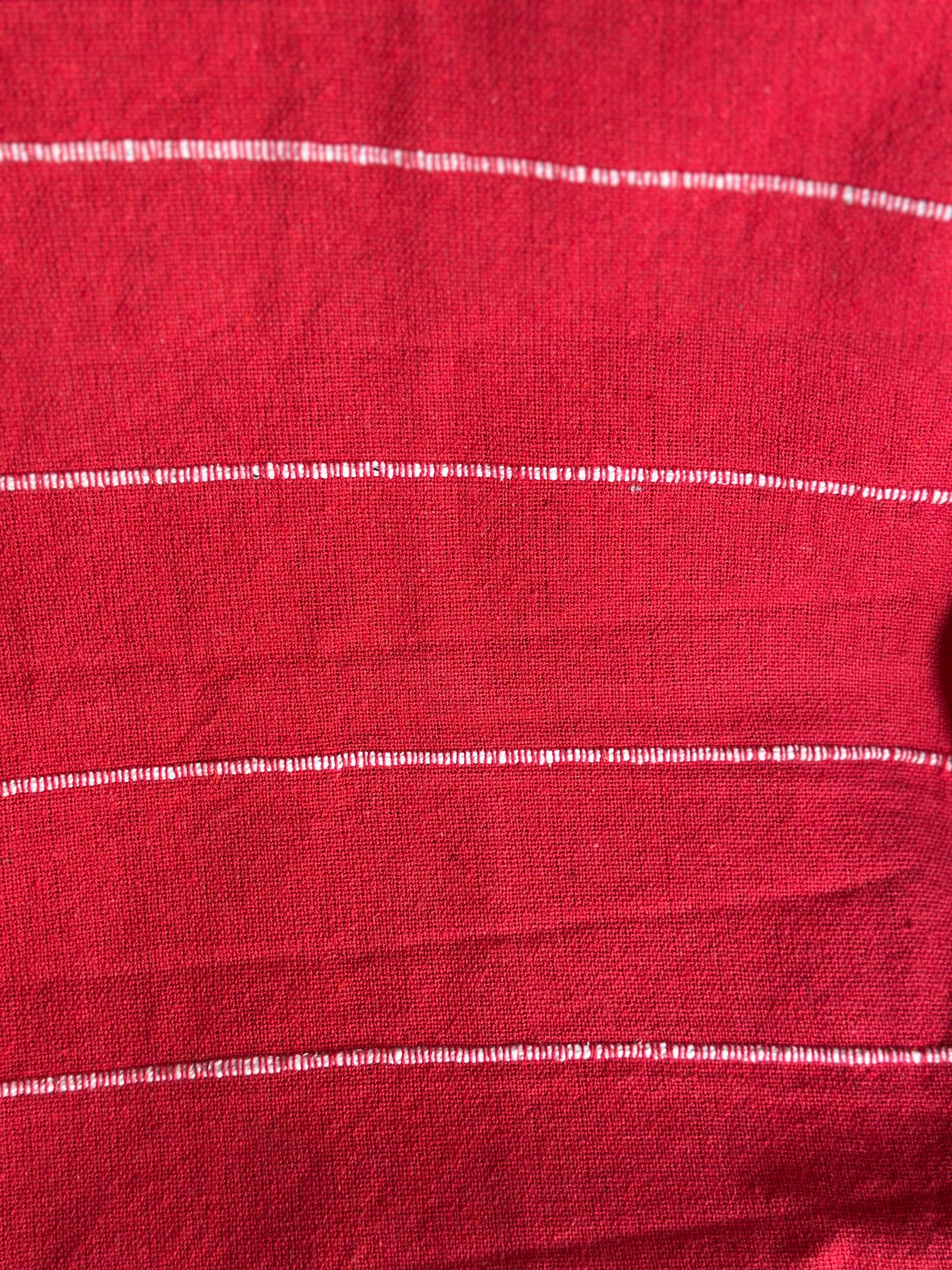 NA-TH-005 Throw Rojo Rayas Blancas  Navidad