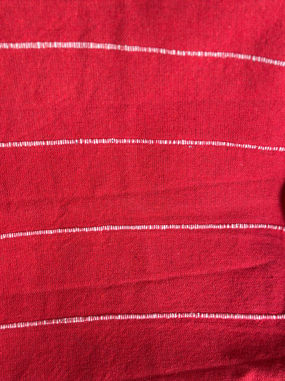 NA-TH-005 Throw Rojo Rayas Blancas  Navidad