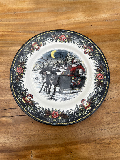 NA-VA-003 Vajilla Trineo Clasica Navidad 6 puestos 18 piezas