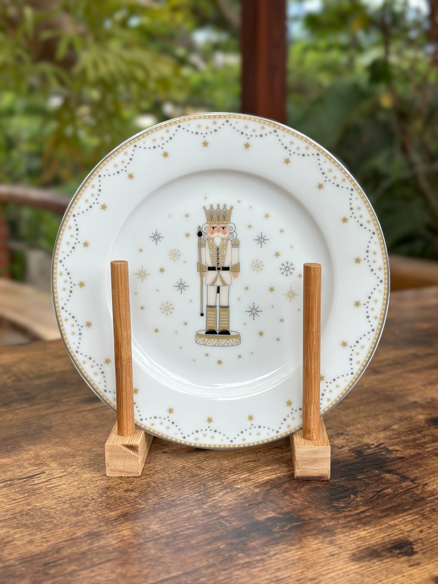 NA-VA-008A Plato Postre Cascanueces Navidad Set x 4