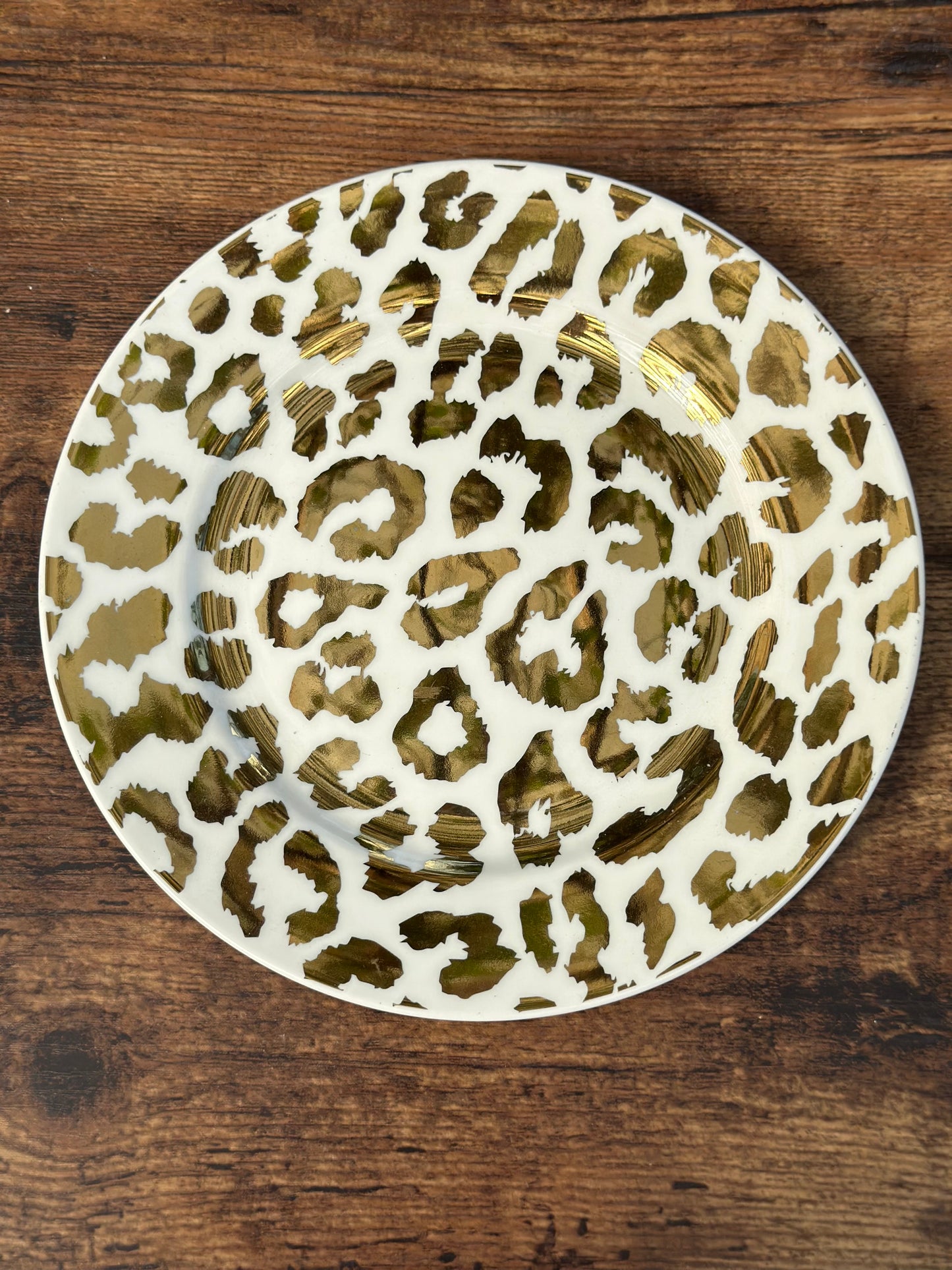 NA-VA-015 Vajilla Animal Print Dorado. 8 Puestos & Set de Te