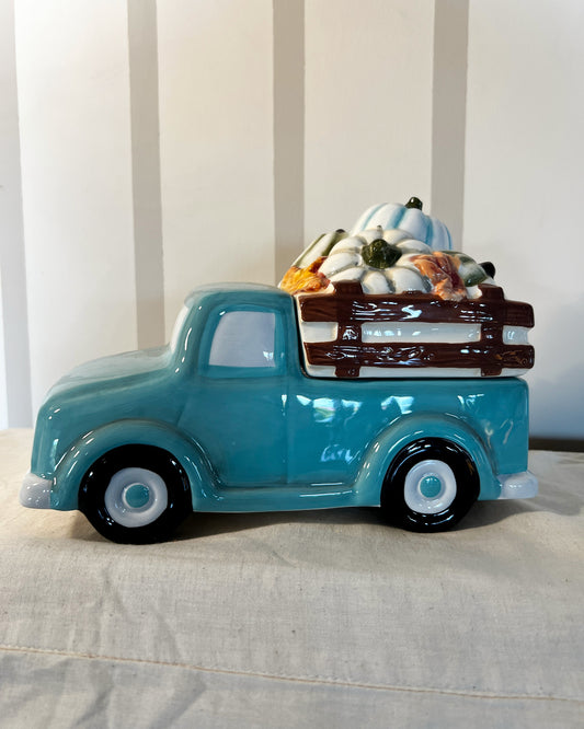 OT-DE-033 Decoración Camión Otoño Azul